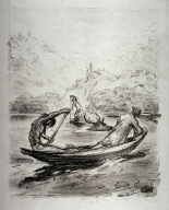 (One from the series) Fifty-one Mounted Lithographs of the Lederstrumpf Series, Japan paper proofs