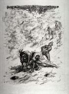 (One from the series) Fifty-one Mounted Lithographs of the Lederstrumpf Series, Japan paper proofs