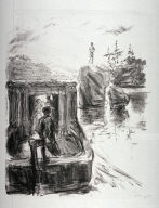 (One from the series) Fifty-one Mounted Lithographs of the Lederstrumpf Series, Japan paper proofs