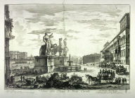 Veduta della Piazza di Monte Cavallo (View of Piazza Monte Cavallo), from Vedute di Roma (Views of Rome)