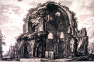 Veduta del Tempio ottangolare di Minerva Medica (View of the octangular Temple of Minerva Medica) from Vedute di Roma (Views of Rome)