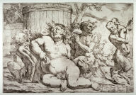 Silenus with Three Satyrs