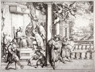 A Young Man Presenting his Thesis to Cardinal Aldobrandini