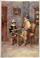 Mandolin Player and Cavalier