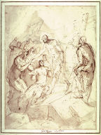 Recto: Christ in Limbo Verso:Figure Studies