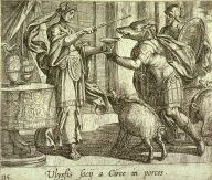 Ulyssis socij a Circe porcos (Circe Changing Ulysses' Men to Swine), pl.135 from the series Ovids Metamorphoses