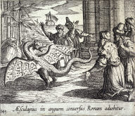 Aesculapius in anguem conversus Romam advehitur (Aesculapius as a Serpent, Among the Romans), pl.149 from the series Ovids Metamorphoses