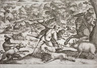 Boar Hunt, pl. 7 from the series Hunting Scenes VI