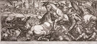 Battle Scene With Two Horses Attacking Each Other, from the series Battle Scenes I