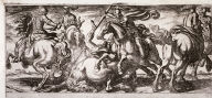 Six Cavalry Men in Combat, from the series Battle Scenes I