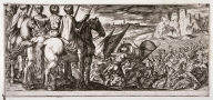 Battle Scene With Cavalry Observing From a Hill, from the series Battle Scenes I