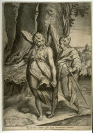 Tobias and the Angel, after the drawing by Raffaellino da Reggio now in the Uffizi