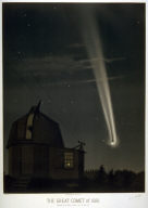 The Great Comet of June, 1881, pl. XI from a portfolio of astronomical observations