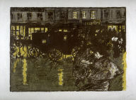 Rue le soir sous la pluie (Street on a Rainy Evening) from the series, Quelques aspects de la vie de Paris (Several Views of Parisian Life)