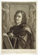 (Self) Portrait of Poussin, first plate in the book, Recueil destampes, sujets dhistoire, paysages, scènes familières et morceaux détude (Paris: no publisher, no date, but ca. 1779)