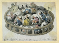 Basket Containing Dutch Eggs Hatching on Their Way to London