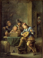 The Music Party or Flemish Interior