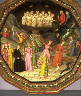 Desco da Nozze (Marriage Salver), obverse: Diane and Acteonreverse: Justice