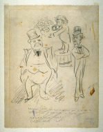 Sketch for "The Trick Election of 1918", pl. 21 of A Survey (publ. 1921)