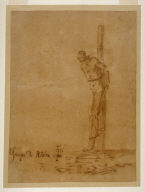 Man Bound to a Stake