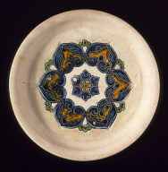 Funerary Footed Tray (Pan) with Floral Roundel