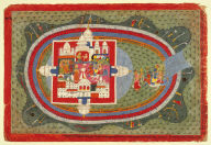 Illustrations from a Bhagavatapurana Manuscript: Scene from the Story of Narakasura