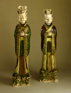 Funerary Sculpture of a Pair of Officials