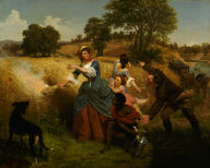 Mrs. Schuyler Burning Her Wheat Fields on the Approach of the British