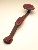 Official's Scepter (Ruyi) with Deer, Cranes, and a Bat