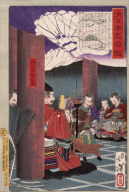 Kusunoki Masashige Reading to His Troops at the Temple Shitenn?oji