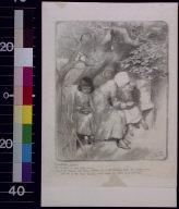 While the soldiers were being entertained in the dining-hall, the children were sent out to eat their evening meal under the shade of an oak tree