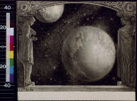 The Earth with the Milky Way and moon