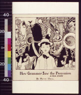 Boy with marching band and elephant procession