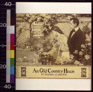 Woman picking roses with man by brick wall