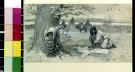 Indian mother and baby-wigwam