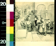 The forty T----s [i.e. thieves] : Baba Jonathon: I don't like your looks, Mr. Merchant, you had better move on