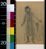 Jewish man with both arms extended