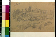 News sketch of Johnstown flood