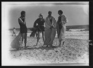 Group of people at Long Beach, New York