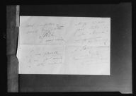 Letter or note written in French