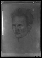 Portrait drawing of Arnold Genthe