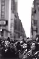 Woman Watching Macy's Thanksgiving Day Parade, New York City