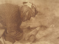 Fleshing a Hide-Blackfoot