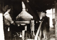 Boy at Planing Machine, Peru, Indiana