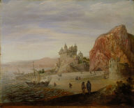 Coastal Landscape with Granite Cliffs