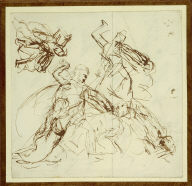 Study for 'The Combat'