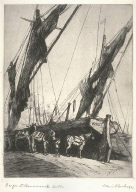Barges at Hammersmith, London