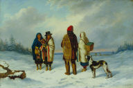 Indians in a Snowy Landscape
