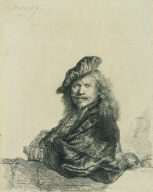 Self-portrait Leaning on a Stone Sill
