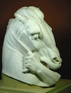 Half-scale Working Model of the Horse's Head for "Man Controlling Trade"
